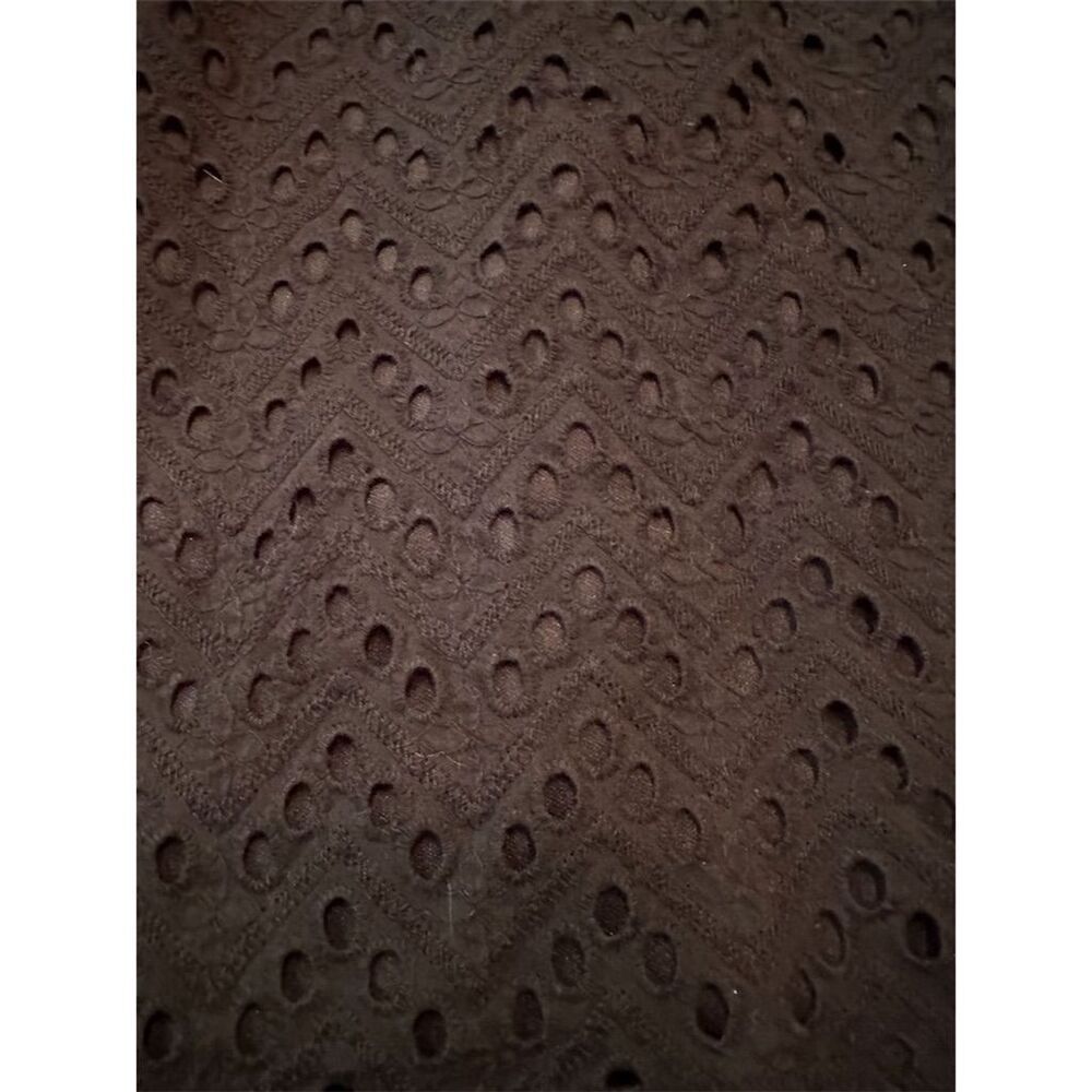 Lane Bryant Women's Size 16 Black Eyelet Peplum Knee Length Dress - Picture 2 of 10